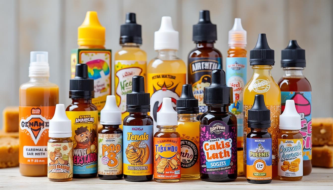 savourez une expérience de vape sucrée avec les e-liquides goût caramel et bonbons de taffy man. parfaits pour les amateurs de saveurs gourmandes et originales !