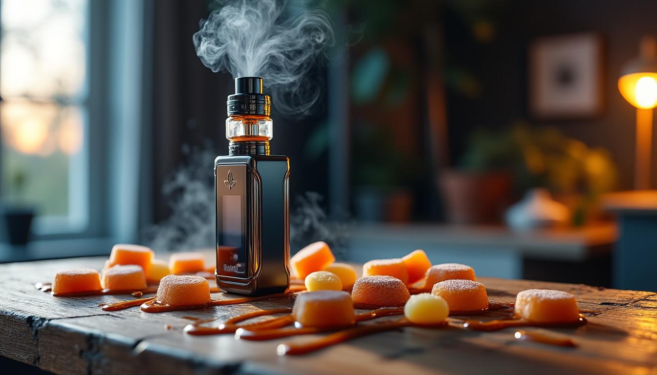 découvrez les e-liquides taffy man aux saveurs caramel et bonbons pour une expérience de vape délicieusement gourmande. laissez-vous séduire par des arômes sucrés et réconfortants, parfaits pour les amateurs de douceurs.